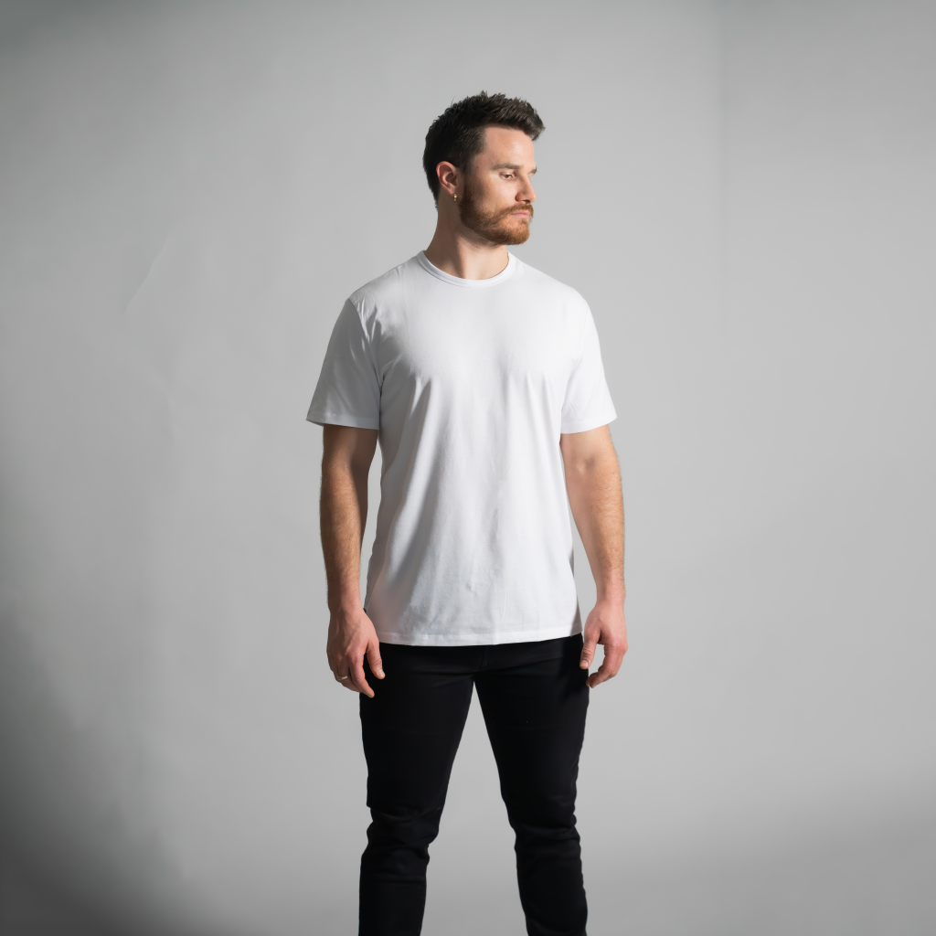 Relaxed fit t shirt and trendy mens outfit from ten 10 clothing