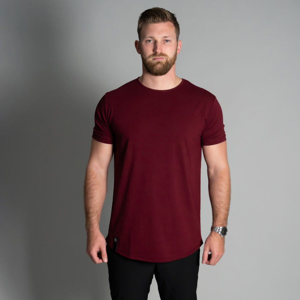 Mahogany crew neck short sleeve t shirt