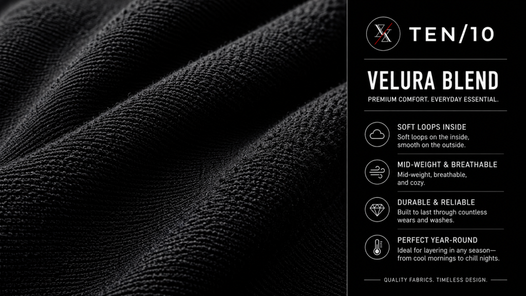 Velura Blend showing close up fabric details.