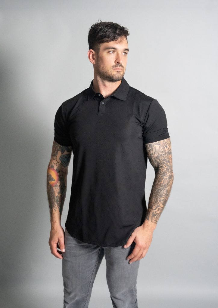 Black Stratus polo_Polos like Bylt Basic