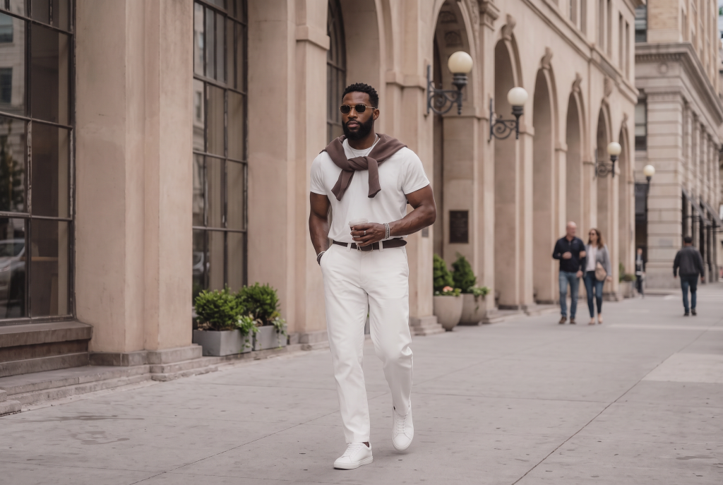 Muscle fit tees for tall men
